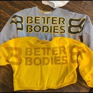 better bodies - crop sweatshirt -Grey only